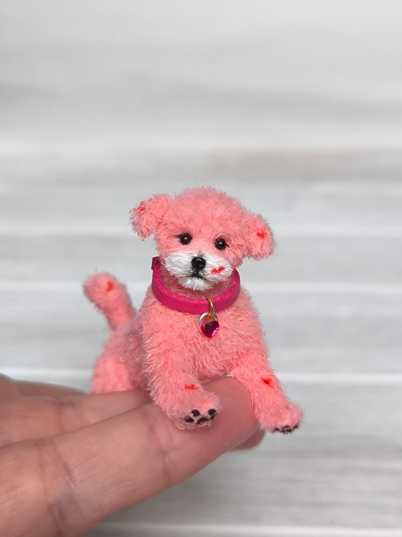 Puppy Amur - 玩偶/公仔 - 羊毛 粉紅色