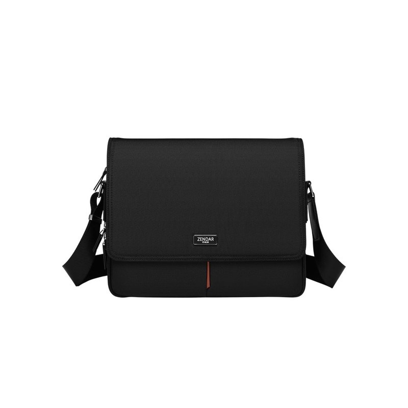 ZENDAR 70%OFF プレミアム高弾性撥水メッセンジャーバッグ 新品同様の展示品 - ショルダーバッグ - ナイロン ブラック