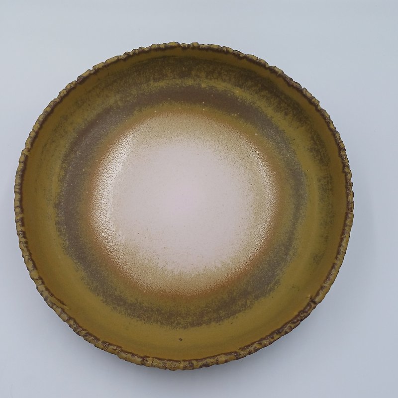 ムーンディスク - 皿・プレート - 陶器 カーキ