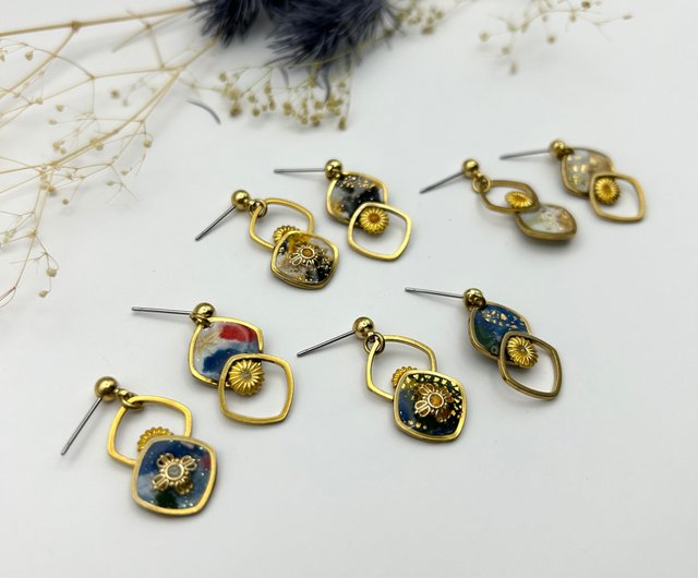 ハンドメイドピアス3023 レシピNo.KR1233 天然石のフリンジピアス3種 – 貴和製作所オンラインストア