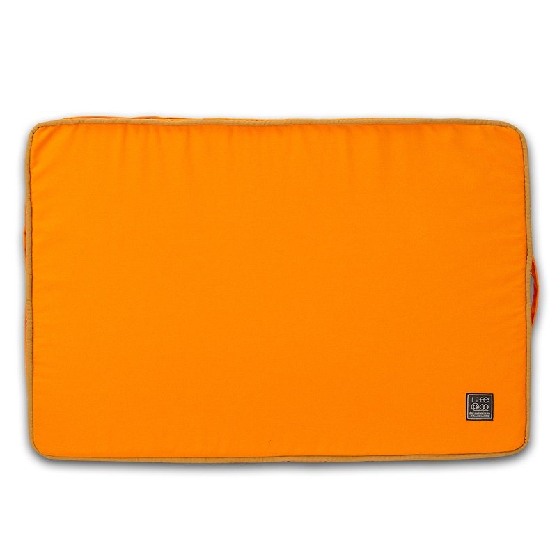 Lifeapp Sleeping Pad Replacement Cloth M_W80xD55xH5cm (Orange Blue) No Sleeping Pad - ที่นอนสัตว์ - วัสดุอื่นๆ สีส้ม