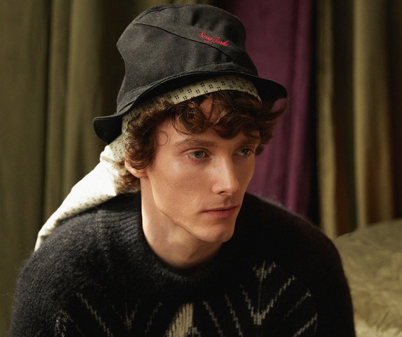 [Limited Jazz] Minimalist Architect / Angled Casual Fedora - Hats & Caps - Cotton & Hemp Black