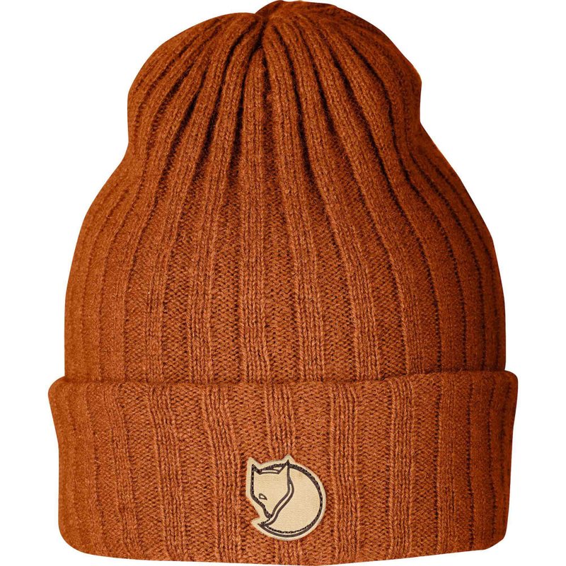 【Fjallraven 北極狐】Byron Hat 羊毛帽_215 秋葉橘 - 帽子 - 其他材質 橘色