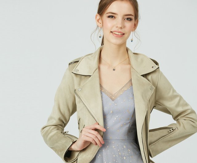 short suede jacket