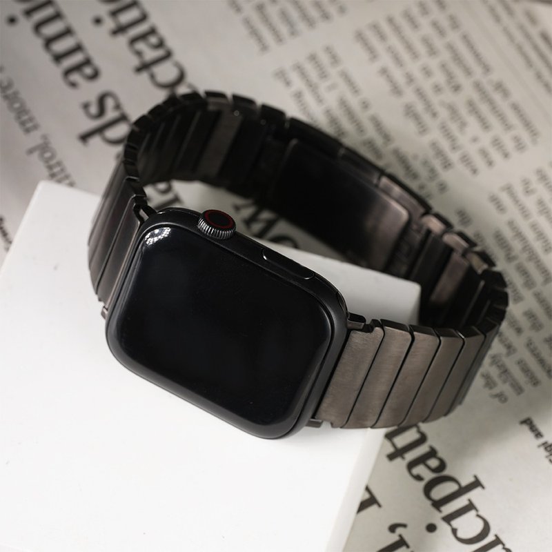 Apple watch - 橫版鈦金屬 蘋果錶帶 - 錶帶 - 其他金屬 銀色