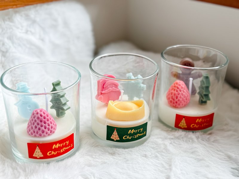 [Christmas Home Decoration Scented Candle Cup] - Fragrances - Wax White