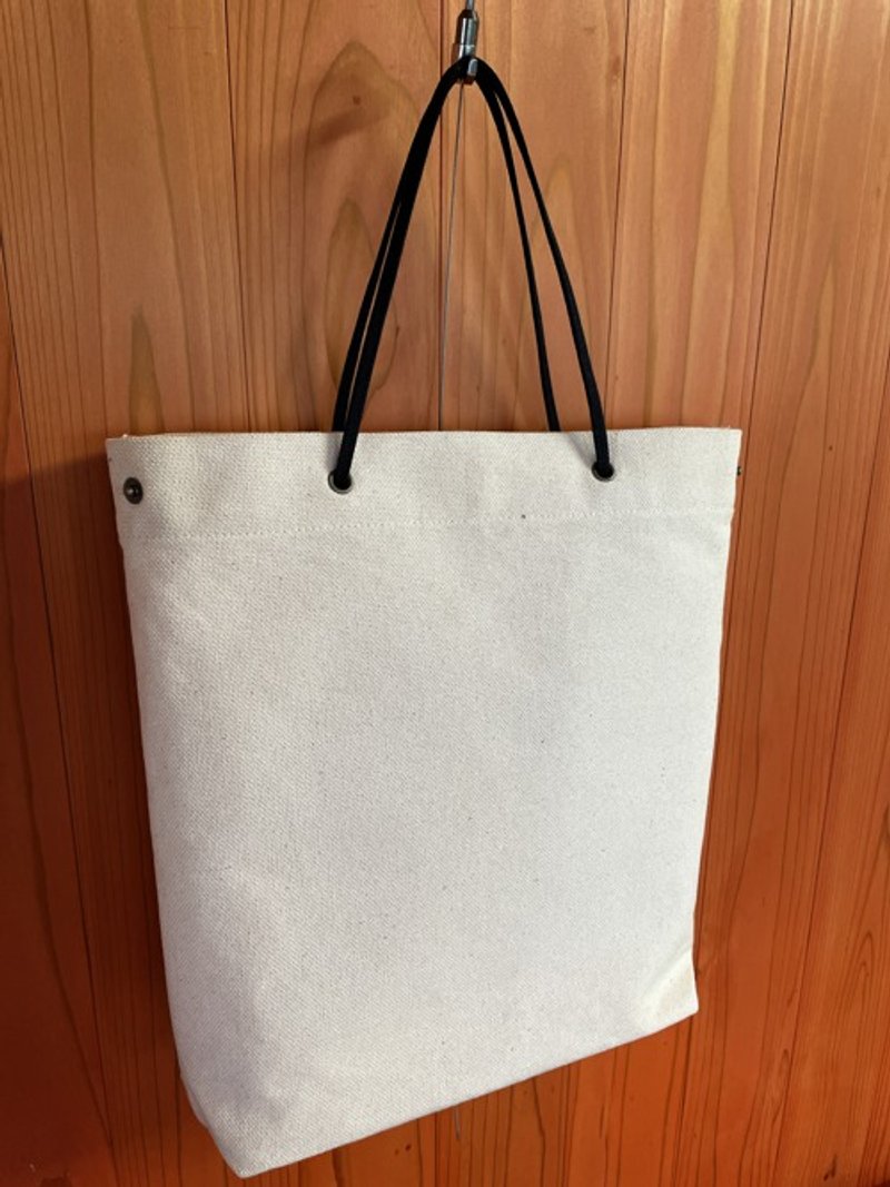 酒袋　手提げ袋　ショッパーバッグ　　紙袋型バッグ　A4サイズ収納　生成り　倉敷帆布　ショルダーバッグ　帆布 - 手提包/手提袋 - 棉．麻 