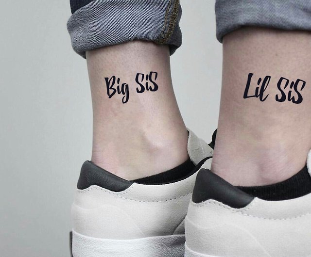 Big Sister Lil Sis Temporary Fake Tattoo Sticker (Set of 2) - OhMyTat -  Shop OhMyTat Temporary Tattoos - Pinkoi