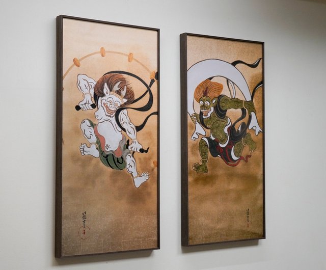 風神雷神圖/ 掛軸】 日本琳派LIGHTO 光印樣- Pinkoi 限時優惠活動