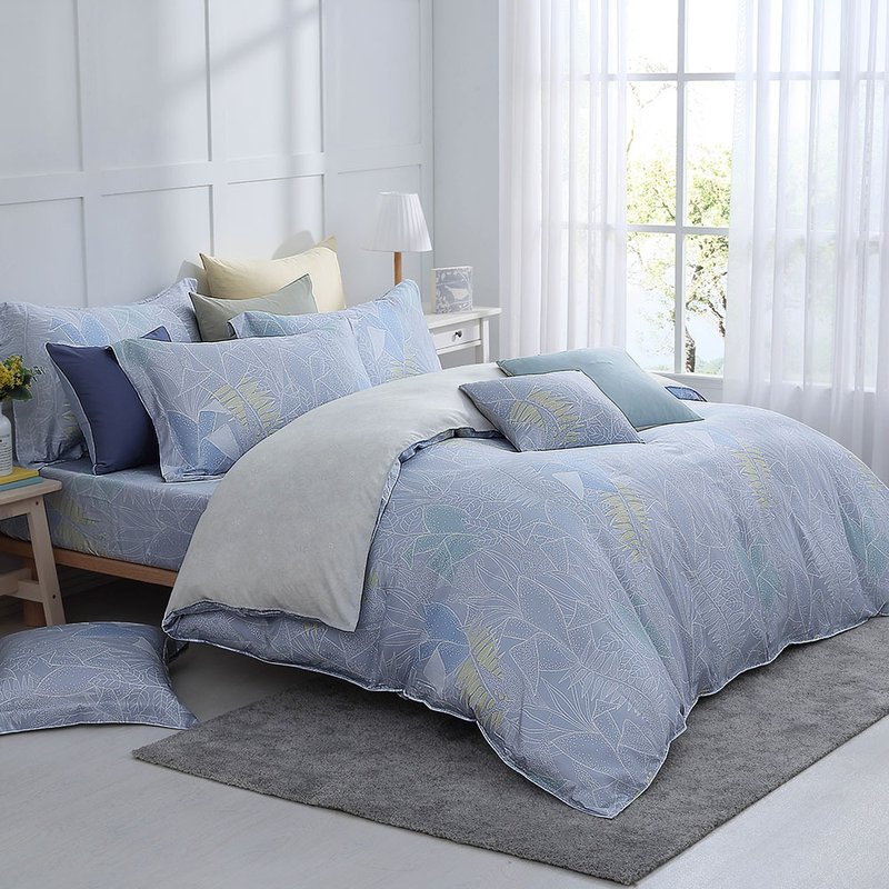 Hongyu 300 Woven Tencel Thin Quilt Cover/Dual-Purpose Quilt Cover Aspen - เครื่องนอน - วัสดุอื่นๆ สีน้ำเงิน