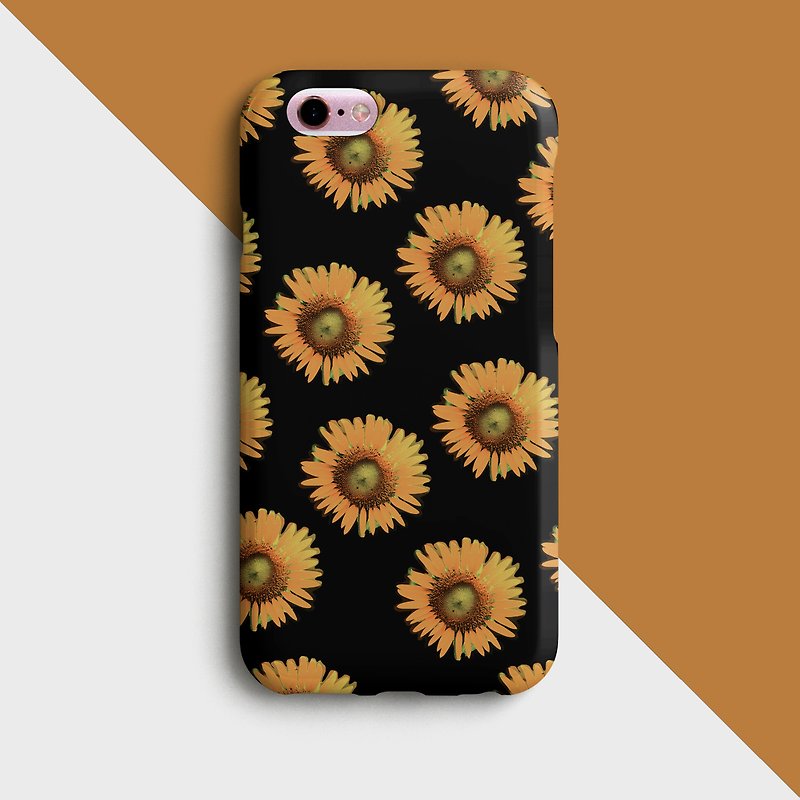 Sun flower phone case - เคส/ซองมือถือ - พลาสติก สีส้ม