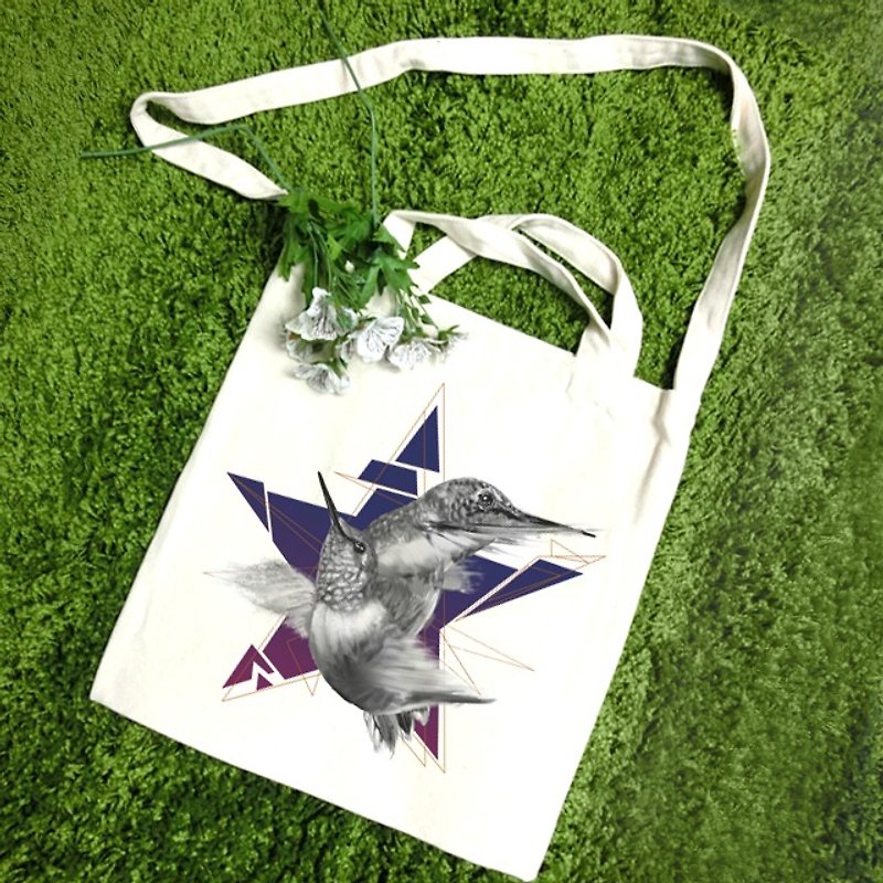 Star-straight canvas bag - Clutch Bags - Cotton & Hemp 