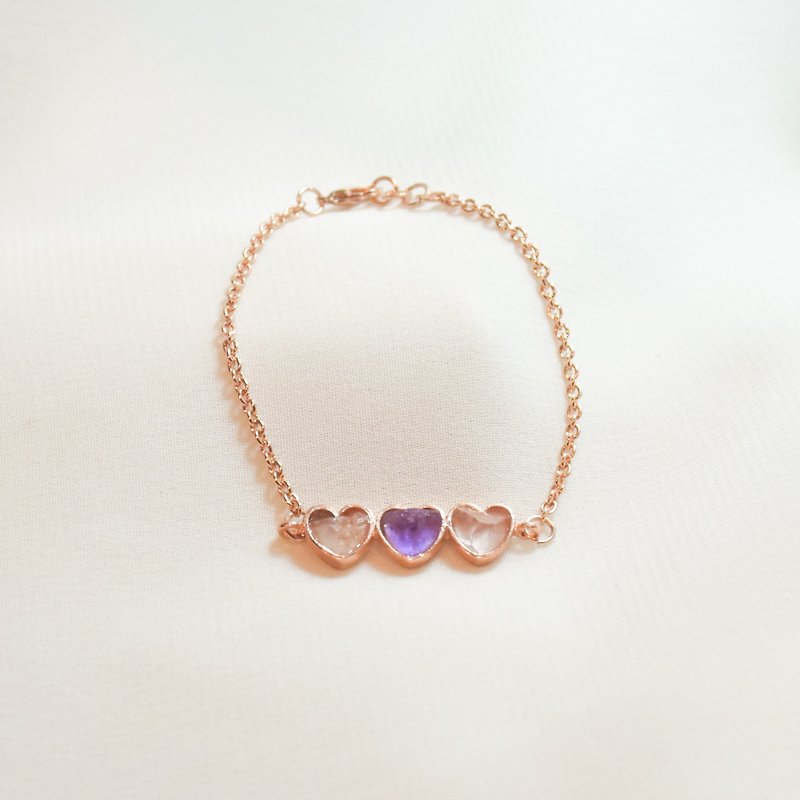 Heartbeat bracelet - Bracelets - Other Materials Pink