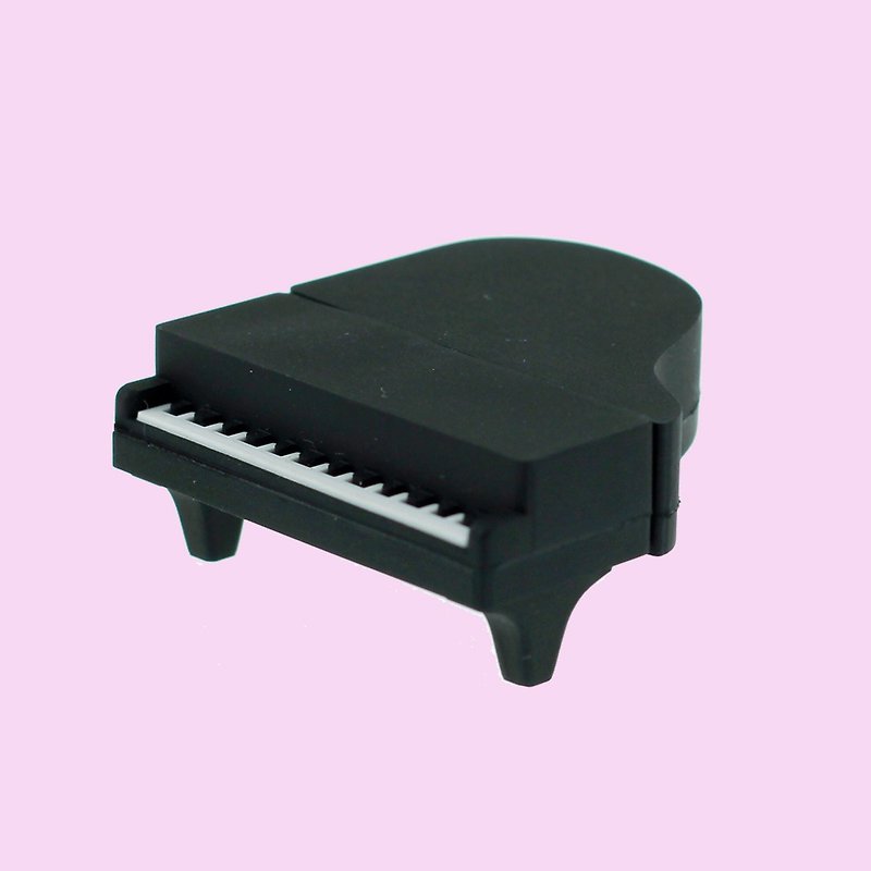 創意禮物推薦 鋼琴造型隨身碟 8GB - USB 隨身碟 - 其他材質 黑色