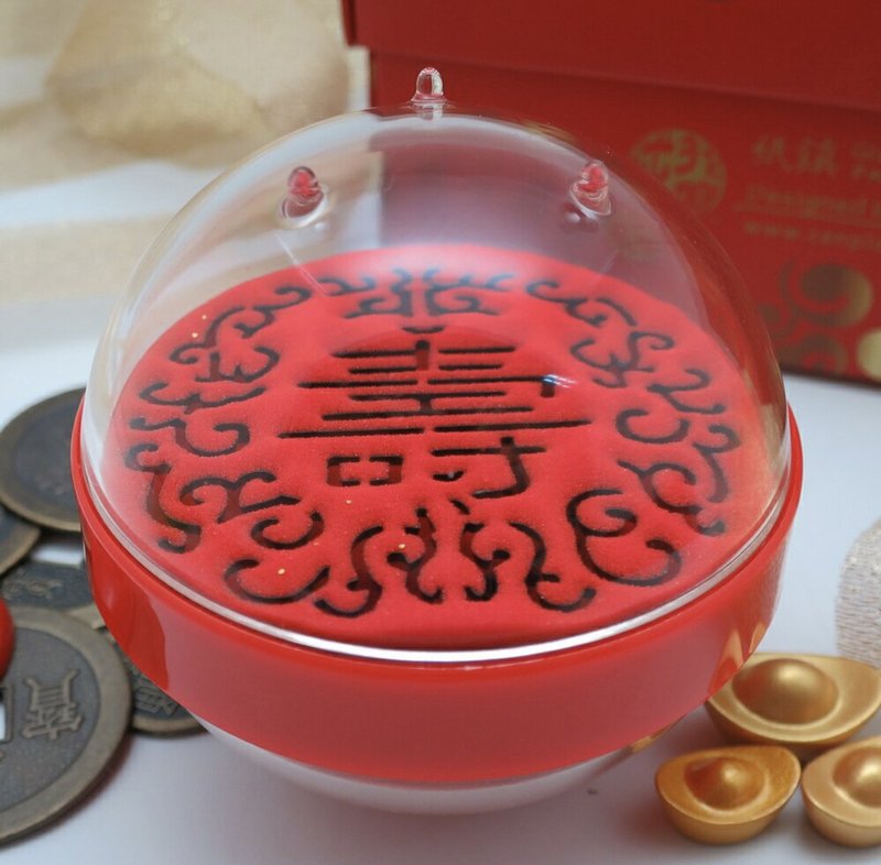 【新年伴手禮】五福臨門系列-壽/尾牙抽獎禮品/開運小物 - 擺飾/家飾品 - 壓克力 紅色