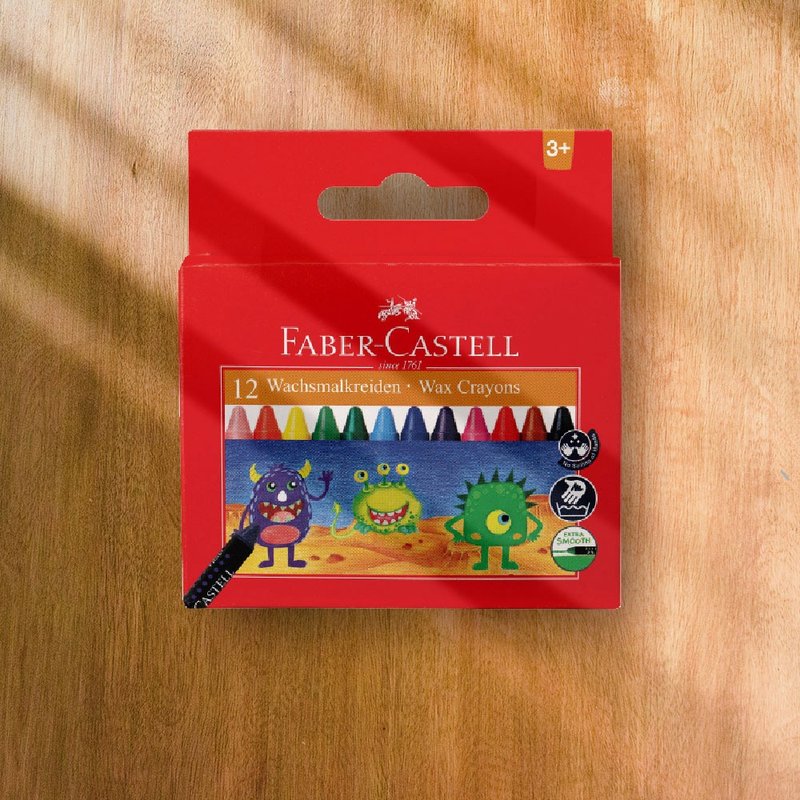 Faber-Castell 大眼星球無毒蠟筆-12色(原廠正貨) - 其他 - 其他材質 多色