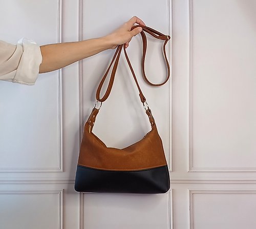 LudaMelnick Crossbody and Shoulder Bag, Custom Color Purse, Faux Leather handbag