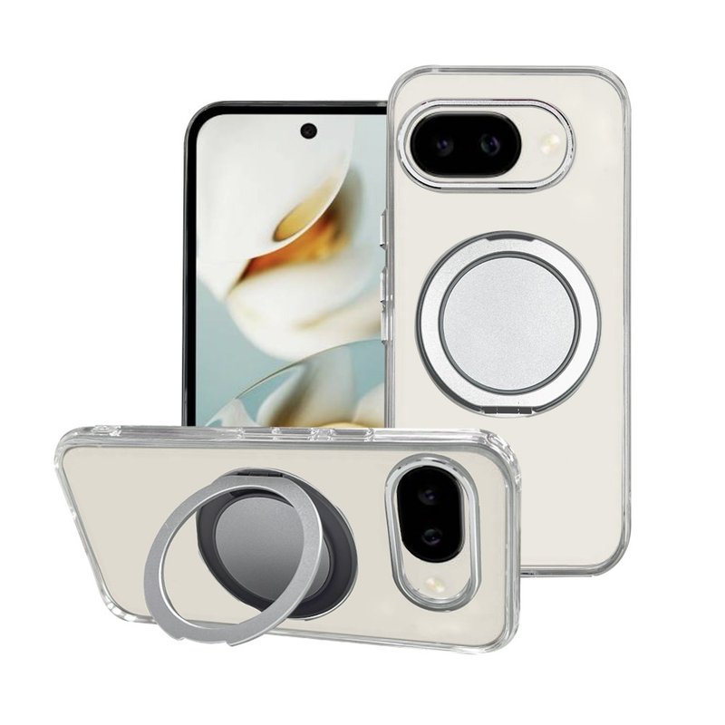 CASE SHOP Google Pixel 9a 360度磁吸站立保護殼-透明 - 手機殼/手機套 - 塑膠 透明