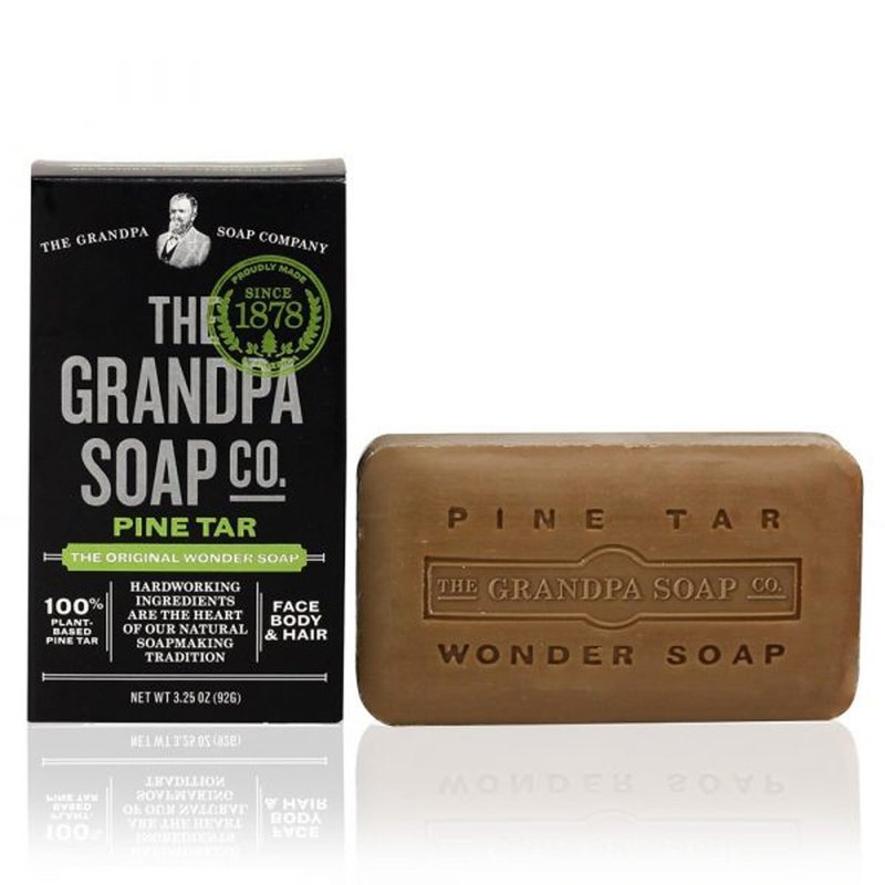 Grandpa Magical Pine Tar Skin Soap 3.25 oz - Soap - Other Materials Black