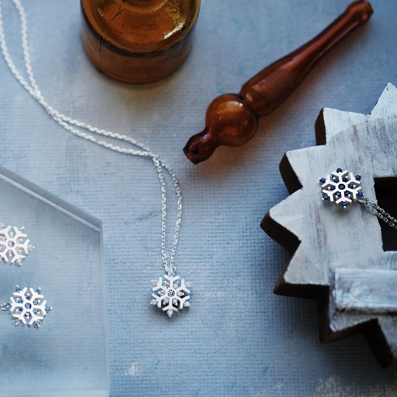 雪の結晶 ネックレス シルバー925 - 項鍊 - 其他金屬 銀色