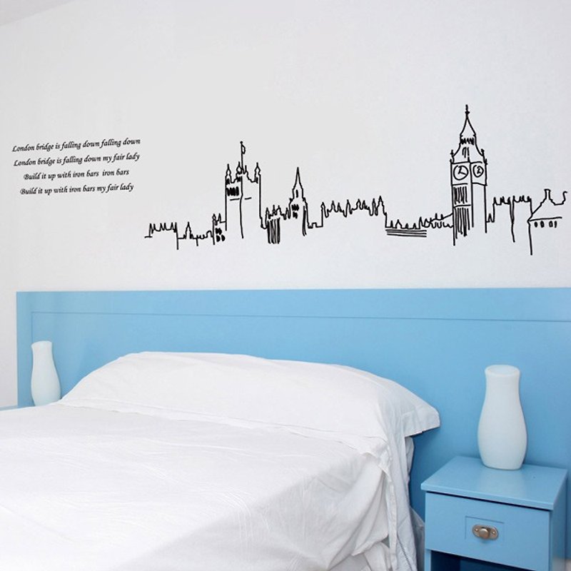 Smart Design 創意無痕壁貼◆浪漫倫敦(8色) - 壁貼/牆壁裝飾 - 紙 紅色