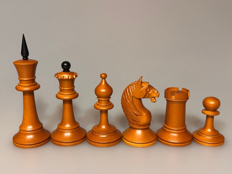 Soviet / Russian Chess set  1930-1935 (Replica) - 桌遊/牌卡 - 木頭 黑色