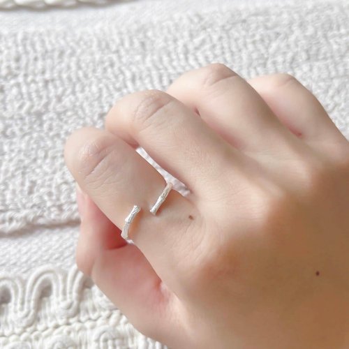 喜羊羊happy sheep jewelry 樹枝設計925純銀戒指 可調式戒指