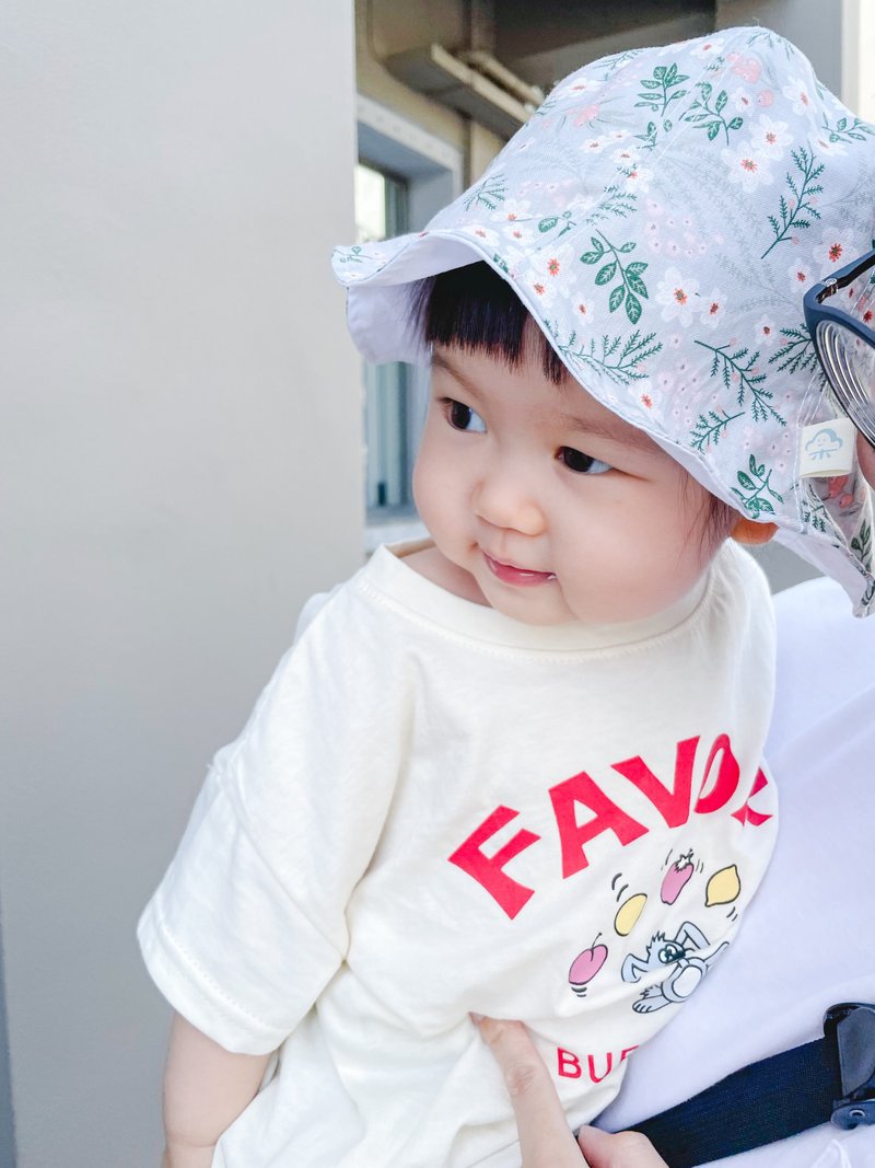 草本花園 手作寶寶漁夫帽 - 嬰兒帽子/髮帶 - 棉．麻 綠色