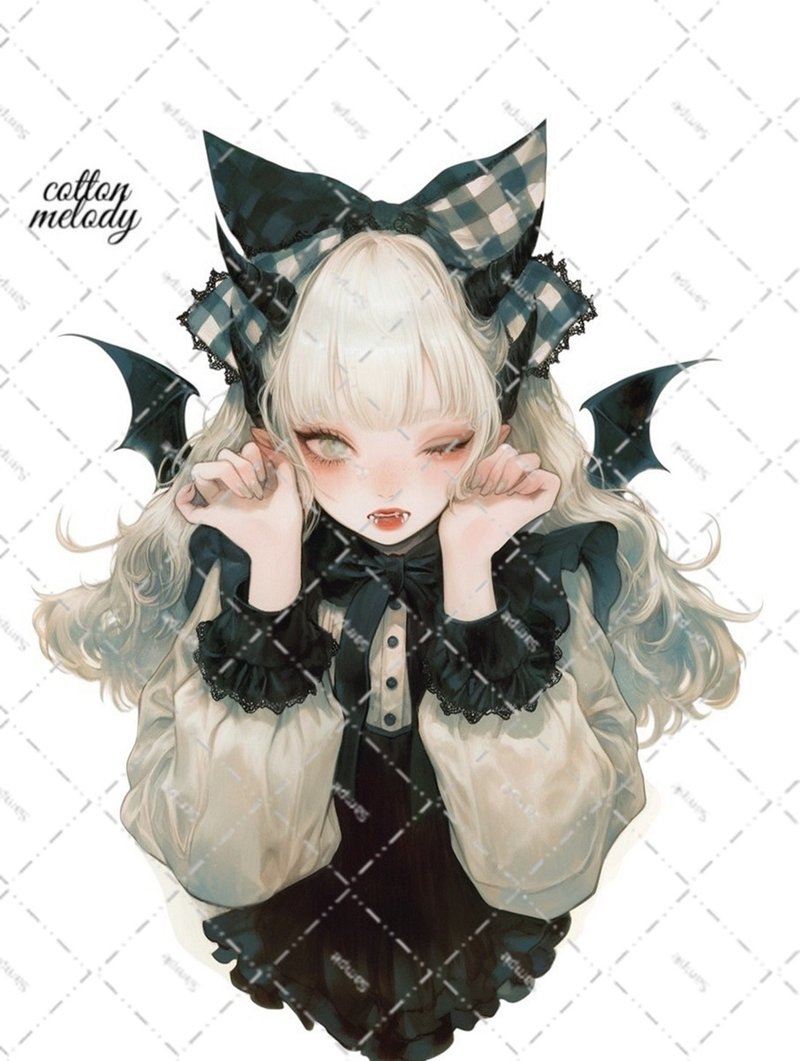 original sticker no.7020 人物ステッカー オリジナルステッカー 人物ステッカー 女の子ステッカー オリジナル人物ステッカー - 貼紙 - 紙 