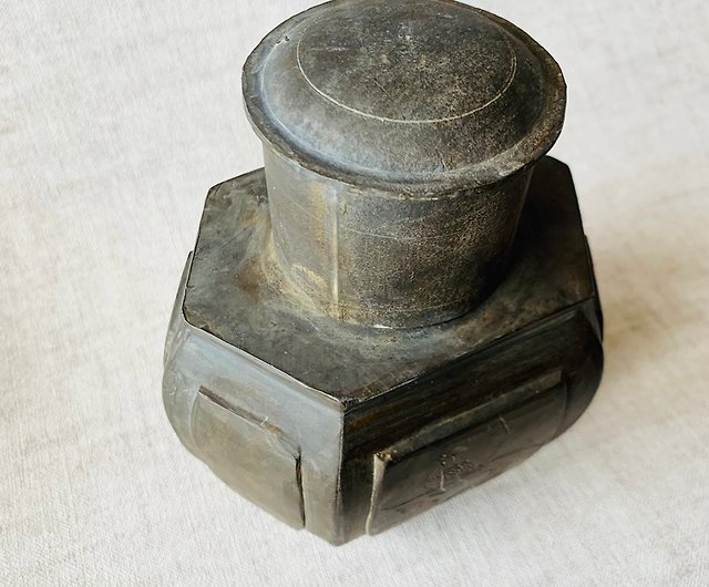 中國清代厚錫花鳥雕飾茶罐│ 金屬工藝品古典雅致古件老物- 設計館瑞文 