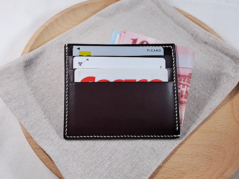 Card holder ID holder Youyou card holder banknote holder - Wallets - Genuine Leather 