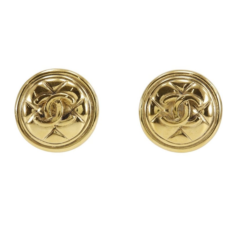 【日本直送】シャネル CHANEL イヤリング マトラッセ 金メッキ ゴールド 約31.5g レディース【中古】 - 耳環/耳夾/耳骨夾 - 其他金屬 金色