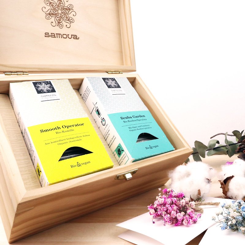 サモバエクスプレスシリーズハーブティーギフトボックス（ダブルティーグループ） - お茶 - 寄せ植え・花 ピンク