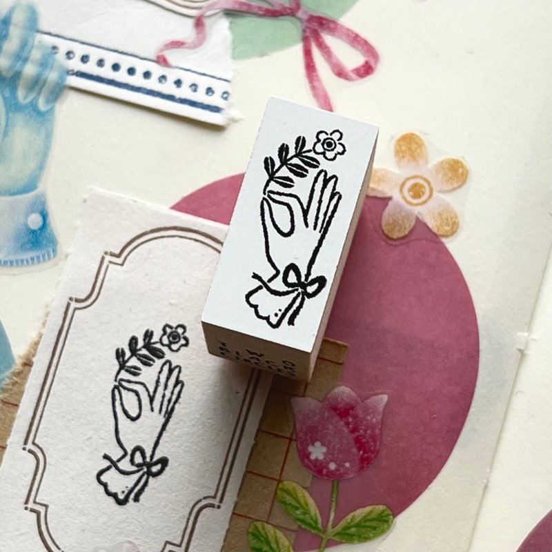 【THE LOVELY HAND】LOVELY TOUCH (FLOWER) STAMP - Stamps & Stamp Pads - Rubber 