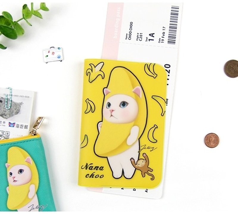 JETOY, sweet cat petite passport holder II _Nana choo J1704201 - Passport Holders & Cases - Other Materials Yellow