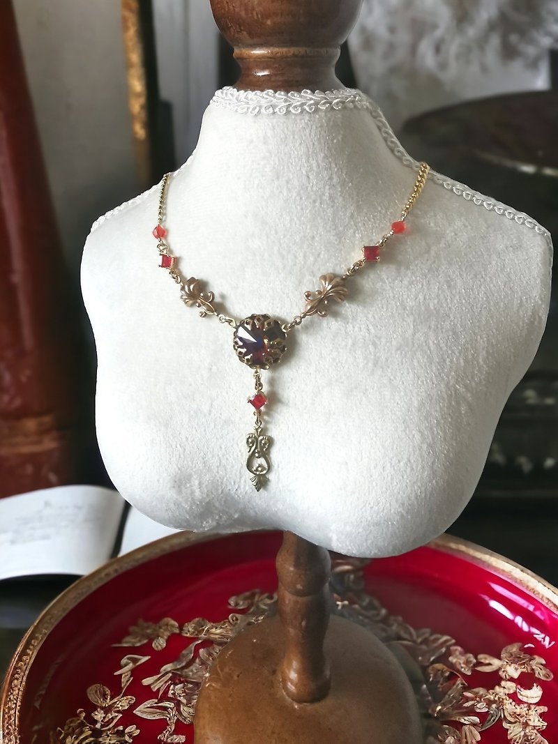 Talisman Series #25 - Necklaces - Glass Red