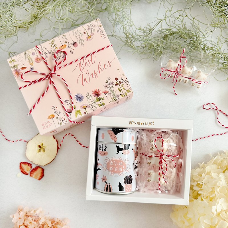 | 送禮首選 | 德國果茶與日本立體貓咪杯緣砂糖禮盒 畢業禮物 - 茶葉/茶包 - 植物．花 