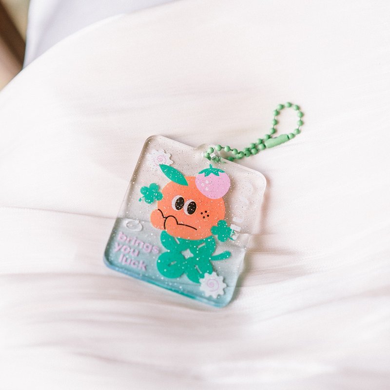 Bring You Luck | Acrylic pendant - พวงกุญแจ - พลาสติก สีเขียว