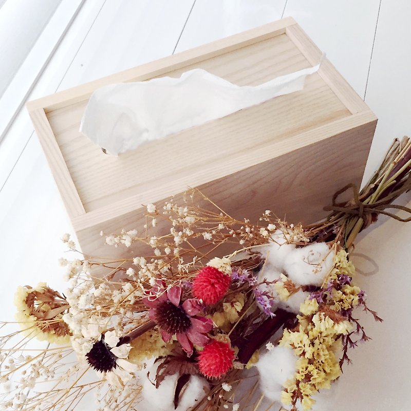 梣木面紙盒 - 擺飾/家飾品 - 木頭 多色