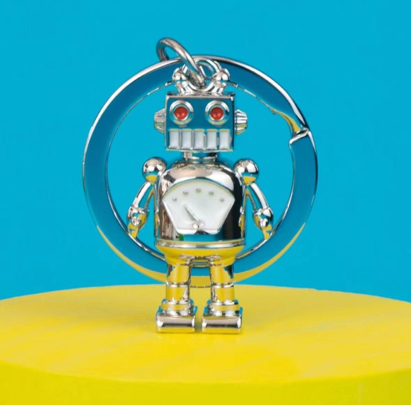 【Metalmorphose】MTM復古機器人鑰匙圈 吊飾/禮品 - 鑰匙圈/鑰匙包 - 其他金屬 銀色