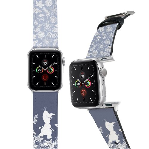 i-Smart 迪士尼 Apple Watch 皮革錶帶 剪影冰雪奇緣雪寶