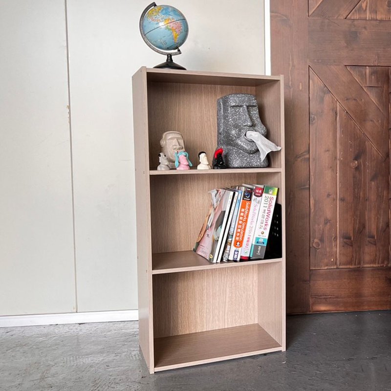 【拜爾家居】木紋收納三層櫃 - 層架/置物架/置物籃 - 木頭 