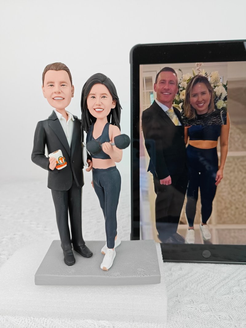 客制化人物公仔 結婚 周年紀念 禮物 訂制 3D人偶 人像畫 似顏繪 - 公仔/玩偶 - 黏土 多色