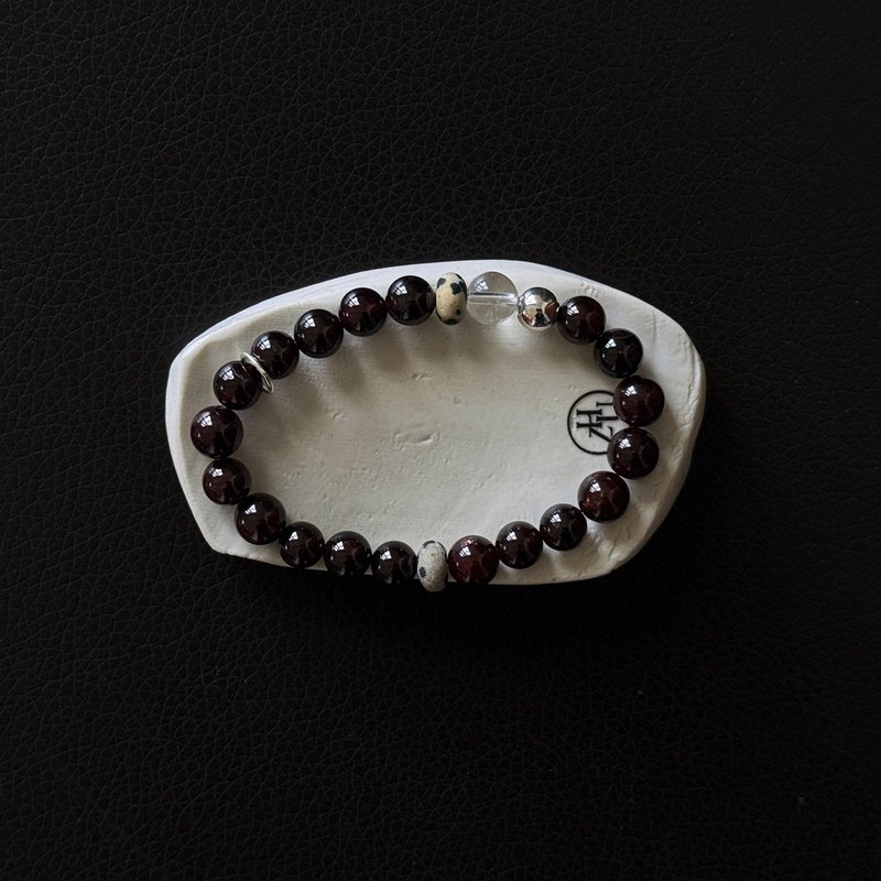 Zhu.handcrafted__Darken__純銀/天然石/石榴石 - 手鍊/手環 - 水晶 