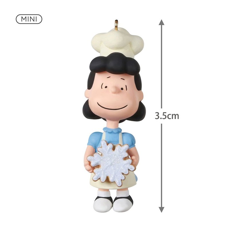 Snoopy吊飾-迷你露西雪花結晶餅乾【Hallmark禮品 聖誕節系列】 - 擺飾/家飾品 - 塑膠 多色