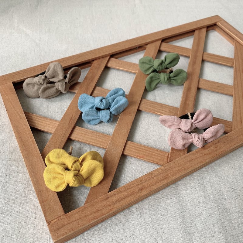 島森家 / 嬰幼兒髮圈 / 圈圈島蝴蝶結髮圈 - 嬰兒手鍊/飾品 - 棉．麻 多色