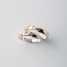 [Mother's Day Gift] Mobius Ring Two-color 925 Sterling Silver Rose Gold 18K Gold Ring Engraving