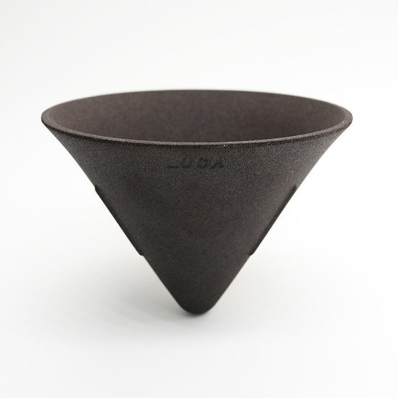 LOCA coffee ceramic filter cup V-shaped L size - Mugs - Pottery Khaki