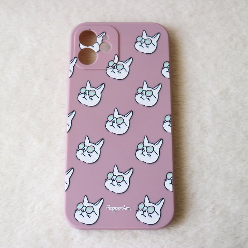 PepperAnt 貓貓 iPhone 葡萄手機殼 - 手機殼/手機套 - 塑膠 紫色