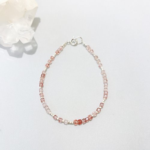 Ops手工飾品設計 Ops Strawberry Crystal silver bracelet 草莓晶/925銀/戀愛運